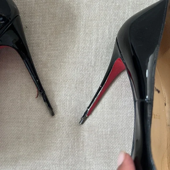 Louboutin Prive Open toe pump well worn - Picture 5 of 6